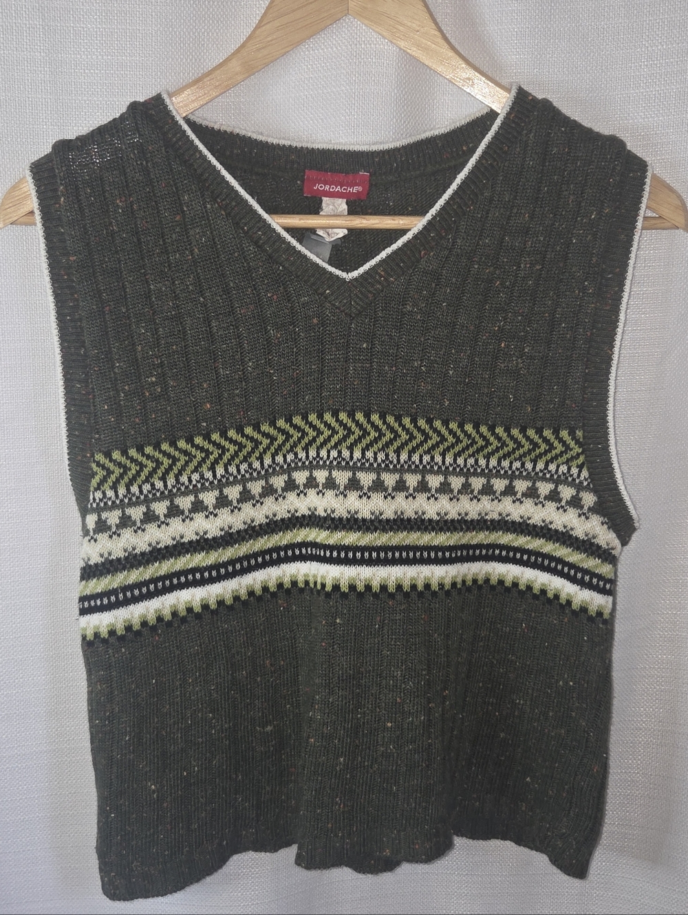Vintage Jordache V-Neck Sweater Vest, Womens Med, SEE DESCRIPTION